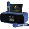 RUBEHOOW Karaoke, sistema portatile Bluetooth PA con 2 microfono wireless