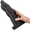BUTTR Victory Double Finger Butt Plug Black
