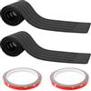 Jubaopen 2PCS Protezione per Paraurti Auto Antigraffio Labbra Adesivo Posteriore Anteriore 104cm Decorazione Strisce Pellicola Protettiva Paraurti in Gomma per Bagagliaio con 2 Nastro Biadesivo
