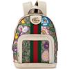 Gucci Pre-Owned - Zaino GG Supreme Flora Ophidia piccolo 2016-2023 - Donna - tessuto/pelle di vitello - Taglia unica - Marrone