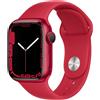 Apple Watch Series 7 GPS 45mm - Alluminio Rosso - Cinturino Sport Rosso