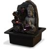Zen Light Zen'Light Spiritualite - Fontana in poliresina, Marrone Scuro, 21 x 21 x 26 cm