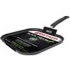 Aeternum Bistecchiera con Manico Antiaderente Aeternum Black Pearl Plus Flat 28x28 cm di Bialetti