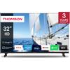 Thomson Smart TV 32 Pollici HD Ready Display LCD Sistema Google TV colore Nero - 32HG2S14