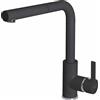 ELLECI Rubinetto Cucina Miscelatore con Doccetta Estraibile Monocomando in Granitek colore Full Black G40 - MGKC0240