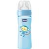 Chicco biberon benessere tettarella in silicone flusso medio 250 ml azzurro 2m+