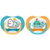 AVENT Ultra Air Animals 6-18 M+ - 2 Succhietti In Silicone - Pinguino/Tartaruga