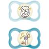 MAM Air Night - 2 Succhietti in silicone 16+ colore azzurro