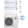 Mitsubishi Climatizzatore Condizionatore Mitsubishi Kirigamine Style Bianco più Kirigamine Zen Bianco Trial Split R32 Inverter 9000 + 9000 + 12000 BTU con U.E. MXZ-3F54VF NOVITÁ Classe A+++/A++