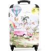 NoBoringSuitcases.com Valigia Bambini Trolley Bambina Bagaglio a Mano 55x40x20 cm Unicorno Rosa