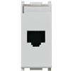VIMAR 14339.6 PLANA Presa RJ45 con connettore Netsafe Cat6 UTP 110, non schermata, cablaggio universale, Silver