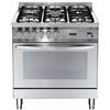 Lofra PG86GVT/C Cucina Gas 5 Fornelli con forno Elettrico/Gas da 80 cm Acciaio inox