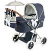 DE CUEVAS TOYS Carrozzina per Bambole Vintage Pieghevole con Ombrello DeCuevas Toys 85044