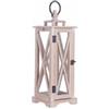 Vacchetti Lanterna Baita Naturale Slim 17x17x48 cm di Bizzotto