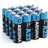 ABSINA 16x Batteria 23A 12V per Apriporta Garage e molto altro - Batterie 23A 12V a prova di perdite e di lunga durata - Pile 23A 12V, Batteria 12V 23A, pile A23, A23 batteria