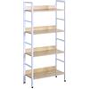 WOLTU Libreria per Studio Ufficio Scaffale a 4 Ripiani Mensole in Legno Fioriera Porta Piante RGB9304hei