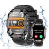 VicBou Orologio Smartwatch Uomo Donna Militare,2.01 HD IPS Orologio Fitness,100+ Modalità Sportive, IP68 Impermeabile orologio cardiofrequenzimetro, con Bluetooth Chiamate, Sonno, per iOS/Android