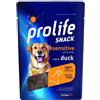 Prolife Snack Sensitive Duck 90g grain free al anatra per cani