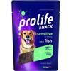 Prolife Snack Sensitive Fish 90g grain free al pesce per cani