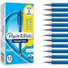 Paper Mate Flexgrip Ultra penna a sfera con cappuccio | punta media (1 mm) | blu | Materiale scolastico | confezione da 12