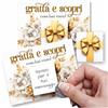 GHIBLI 6 Biglietti Gratta e Vinci Personalizzati per Feste, Compleanni, Natale, Matrimoni. Idea originale per Regali a Dipendenti, Parenti e Amici. Offerte Sconti Omaggi a Clienti con Sorpresa