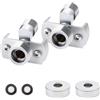 DEANKEJI 2 Pezzi Eccentrico Vite, DEANKEJI Eccentrico Rubinetto Doccia, Raccordo Eccentrico con Copertura Decorativa, per Regolare Valvola Dell'acqua Risolvere Problemi Perdite D'acqua