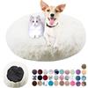 Ryanbem Cuccia per Cani Rotondo Cuccia Pelosa per Cani Mantiene Caldo Lettini per Cani Lavabile Letto Cane Antiscivolo Cuccia Gatto Interno Grandi, Taglia Media, Piccoli Bianco 40cm