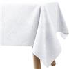 Filumi Tovaglia 140x340 cm bianco, lavabile, per interni ed esterni, motivo geometrico Eris
