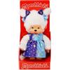 Sekiguchi 221240 - Originale Bambina Monchhichi con Vestito da Starlight, Peluche Alto Circa 20 cm in Peluche Marrone