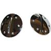 one RICAMBIO COPPIA PLACCHE CROMO PER VISIERA CASCO ONE JUNIOR BIMBO SOSTITUZIONE