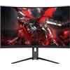 MSI G322CQP Monitor gaming curvo WQHD da 32 pollici - Pannello VA 1000R 2560 x 1440, 170Hz / 1ms, FreeSync Premium, HDR Ready, Stand regolabile - DP 1.2a, HDMI 2.0b CEC