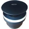 Jacuzzi Piletta click clack nero opaco Jacuzzi | Rubinetteria universale con o senza troppopieno in ottone G1 1/4" Easy Rapid
