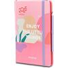 Mitama Agenda Settimanale Grafica Little Things, Planning Mensile, 18 mesi da Settembre 2024 a Febbraio 2026-158 pagine + 50 pagine contenuti extra - 15 x 21 cm - Copertina Rigida