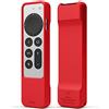 elago Custodia R1 Compatibile con Telecomando Apple TV 4K Siri 3a Generazione(2022) e 2a Generazione(2021)-Tecnologia Magnetica, Cordino Incluso, Ottima Presa, Assorbimento degli Urti (Rosso)
