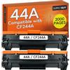 Supply Guy 44A CF244A Toner nero compatibile con HP 44A CF244A per Laserjet Pro M15W M15A Laser jet MFP M28w M28a Cartucce Multipack stampante laser M15 M28 (2 cartucce toner)
