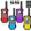 AWANFI Walkie-Talkie 4 Pezzi, Walkie Talkie Ricaricabile con 1200mAh Batteria, Walkie-Talkies per Bambini Adulti, 16 Canali/VOX/Cavo USB-C, Walky Talky Lungo Raggio per Campeggio Escursioni