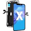 DTD Display per iPhone X LCD Sostituzione Schermo 5.8'' Touch Screen Digitizer Strumento di Riparazione per Assemblaggio Cornice iPhone X (Non viene fornito con strumenti di riparazione)