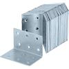 HELPMATE - 24 staffe angolari perforate 40x40x60 mm - Squadrette angolari per pannelli zincate e passivate blu - Connettore per legno con protezione anticorrosiva eccellente - Angolo forato