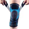 Viexpand Ginocchiera Sportiva Elastica,Tutore per Ginocchio Regolabile,Compressione Tutore per il Ginocchio Antiscivolo,per stabilizza l'articolazione e i muscoli,un sollievo dal dolore della rotula(Blu,S)