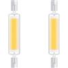 Generico Lampadine R7S LED 78mm Dimmerabile, Lampada LED 78mm 10W R7S Sostituisce Alogena 100W J78, 1000LM, Lampadina LED R7S 78mm Luce Freddo 6000K, Doppia Estremità COB Luce Lineare Proiettore, 2 pezzi