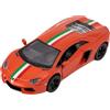 Easy Toys Modellino Auto Compatibile con Lamborghini Aventador. Auto Giocattolo in Scala con Porte Apribili. Modellismo Automobile. (LP 700 Arancione)