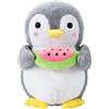 Aurasky Peluche Pinguino Bambola, 25cm Pinguino Peluche Giocattolo, Pinguino con Anguria Pupazzo Decorazioni Regalo per Bambini Adulti e Fans