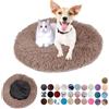 Ryanbem Cuccia per Cani Rotondo Cuccia Pelosa per Cani Mantiene Caldo Lettini per Cani Lavabile Letto Cane Antiscivolo Cuccia Gatto Interno Grandi, Taglia Media, Piccoli Beige Marrone 40cm