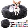 Ryanbem Cuccia per Cani Rotondo Cuccia Pelosa per Cani Mantiene Caldo Lettini per Cani Lavabile Letto Cane Antiscivolo Cuccia Gatto Interno Grandi, Taglia Media, Piccoli Grigio Scuro 40cm