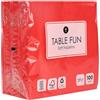Talking Tables 100 x Confezione Maxi Tovaglioli di Carta Rossi Morbidi, Monouso 2 Strati 33cm per Feste Natale Matrimoni Catering San Valentino Riciclabili EU
