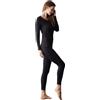 Susa Tanitex-Maglietta a Maniche Lunghe Intimo, Nero, Taglia Unica Donna