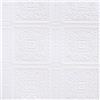 Brewster Home Fashions Brewster Anaglypta RD80000 - Carta da parati verniciabile con piastrelle quadrate, 51 cm x 896 pollici, colore: Bianco