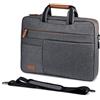 LOVEVOOK Borsa Porta PC 17 Pollici Borsa per PC Portatile Notebook Impermeabile Borsa a Tracolla per Laptop Borsa da Lavoro per Uomini Donne Insegnanti Affari Viaggi Scuola Universitari Grigio