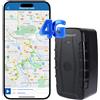 Winnes Localizzatore GPS 4G per Auto - Tracker con Forte Magnete 20000 mAh, Sistema di Monitoraggio in Tempo Reale Anti Perso con APP/Piattaforma Gratuita, TK918