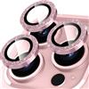 Oelrstfe Pellicola Fotocamera per iPhone 14 Pro/14 Pro Max,Posteriore Obiettivo Protezione Vetro Temperato,HD Trasparente Lente Schermo,Durezza 9H Anti-graffio Ultra Resistente Glitter Camera,Rosa